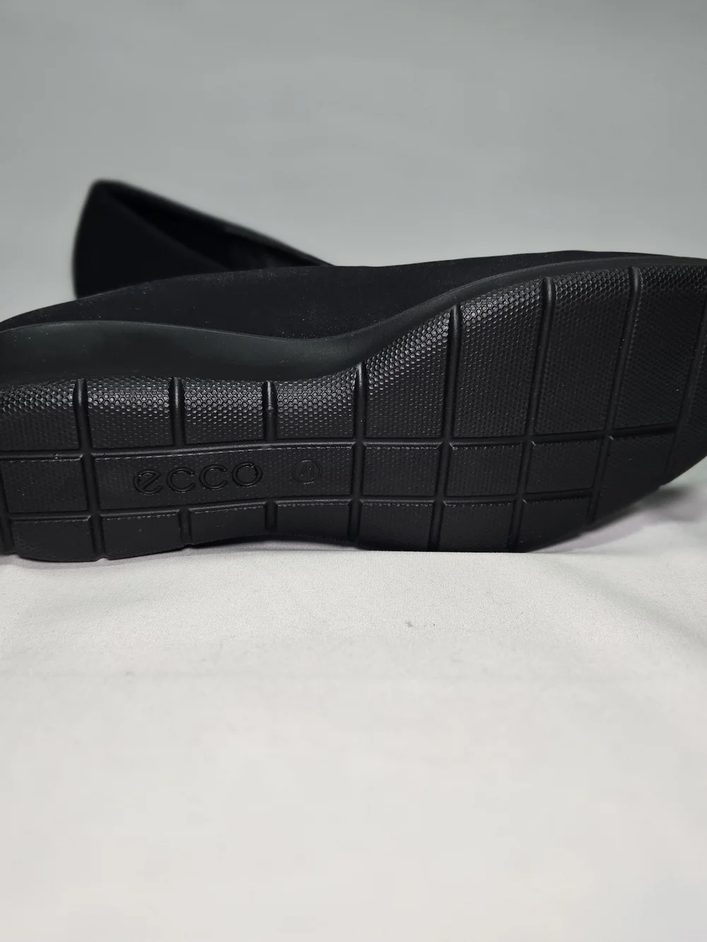ECCO Felecia Women's Textile Stretch Black Wedge Slip-On USA Size 10-10.5 EU 41